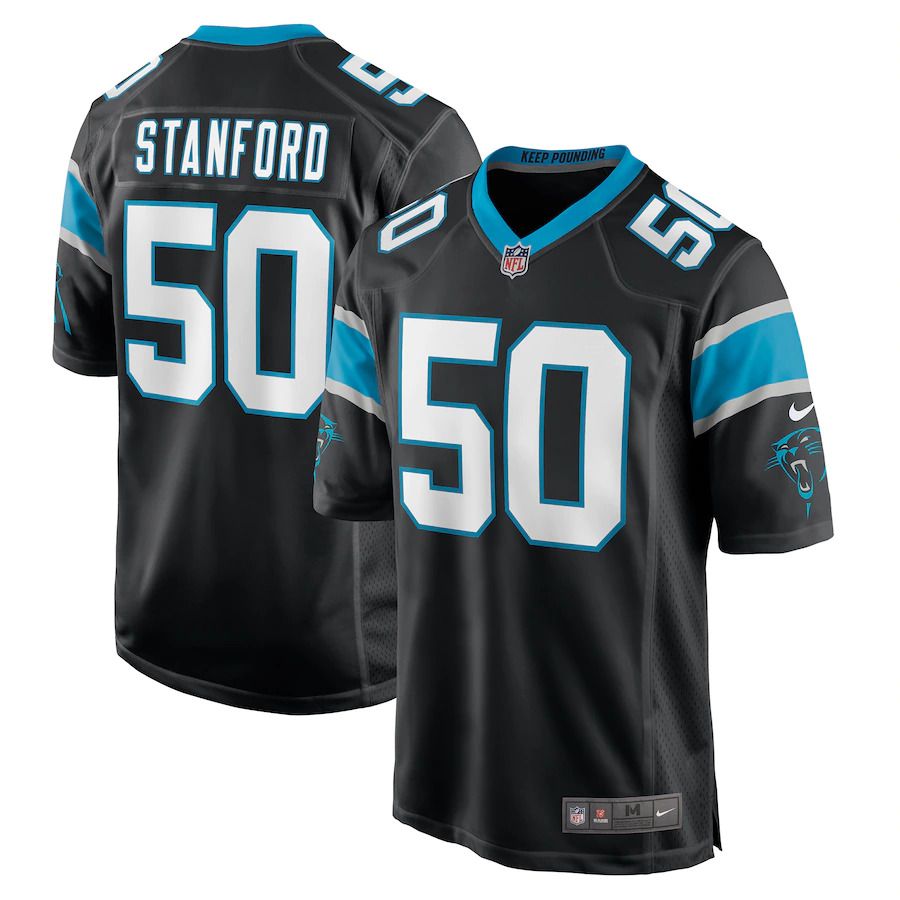Men Carolina Panthers #50 Julian Stanford Nike Black Game Player NFL Jersey